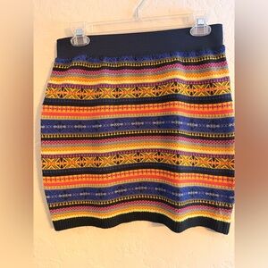 Mudd Multicolor Striped Mini Skirt